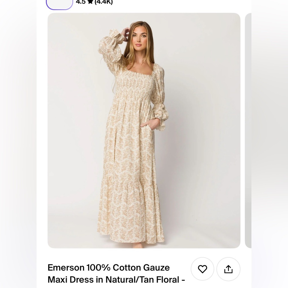 Worth Collective Emerson Gauze Maxi Dress